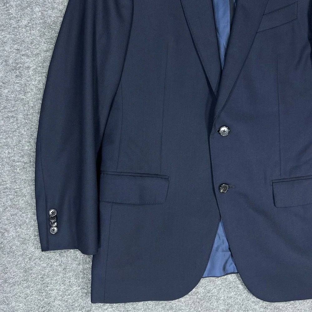 Ermenegildo Zegna Blazer Mens US Size 40R Navy Blue High Performance Cool Effect